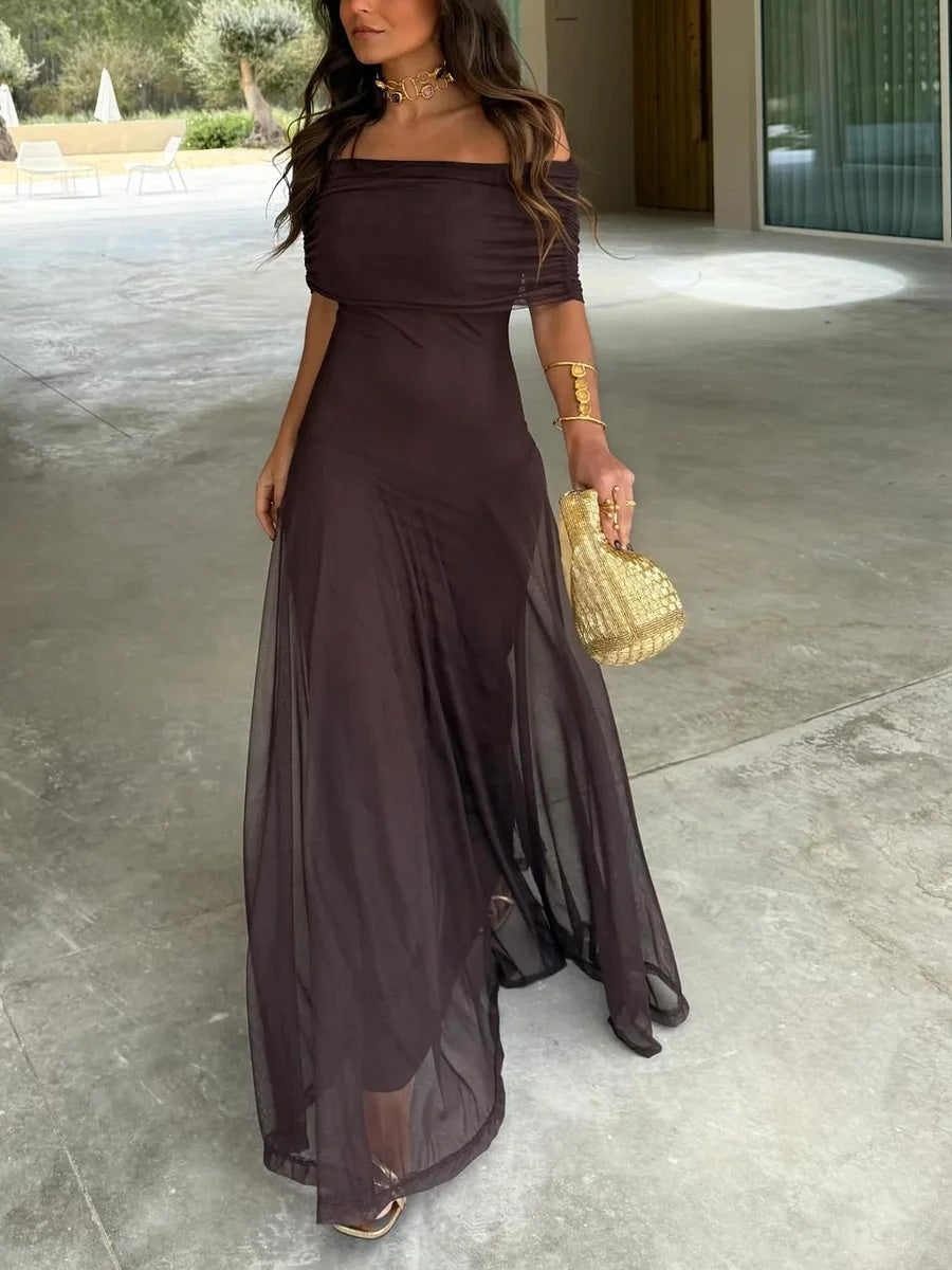 Amalia | Vestido Fluido con Hombros Descubiertos