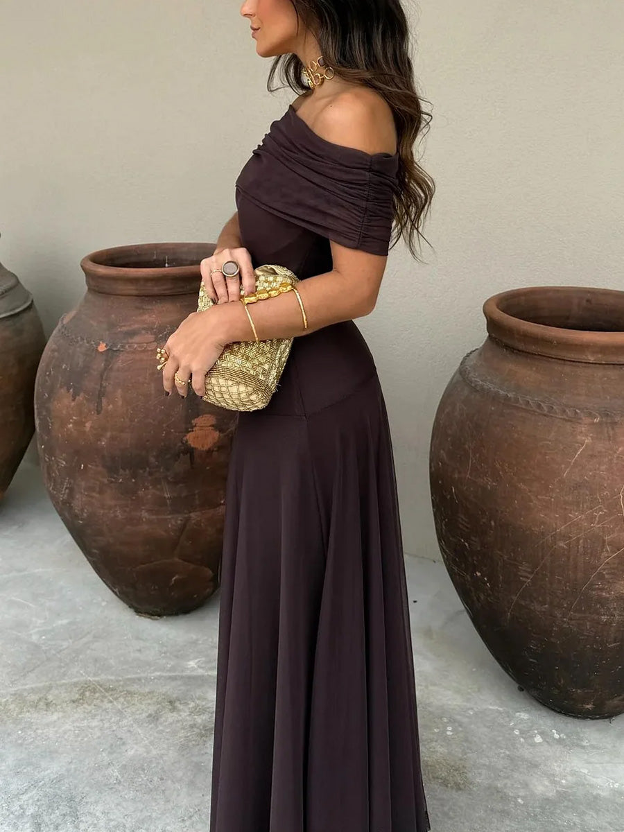 Amalia | Vestido Fluido con Hombros Descubiertos