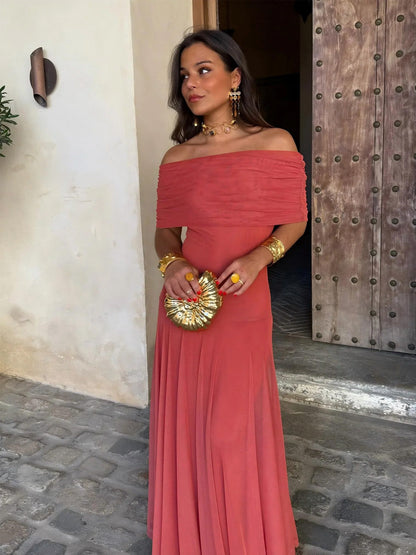 Amalia | Vestido Fluido con Hombros Descubiertos