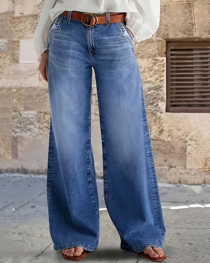 Paula | Vaqueros de Pierna Ancha para Mujer