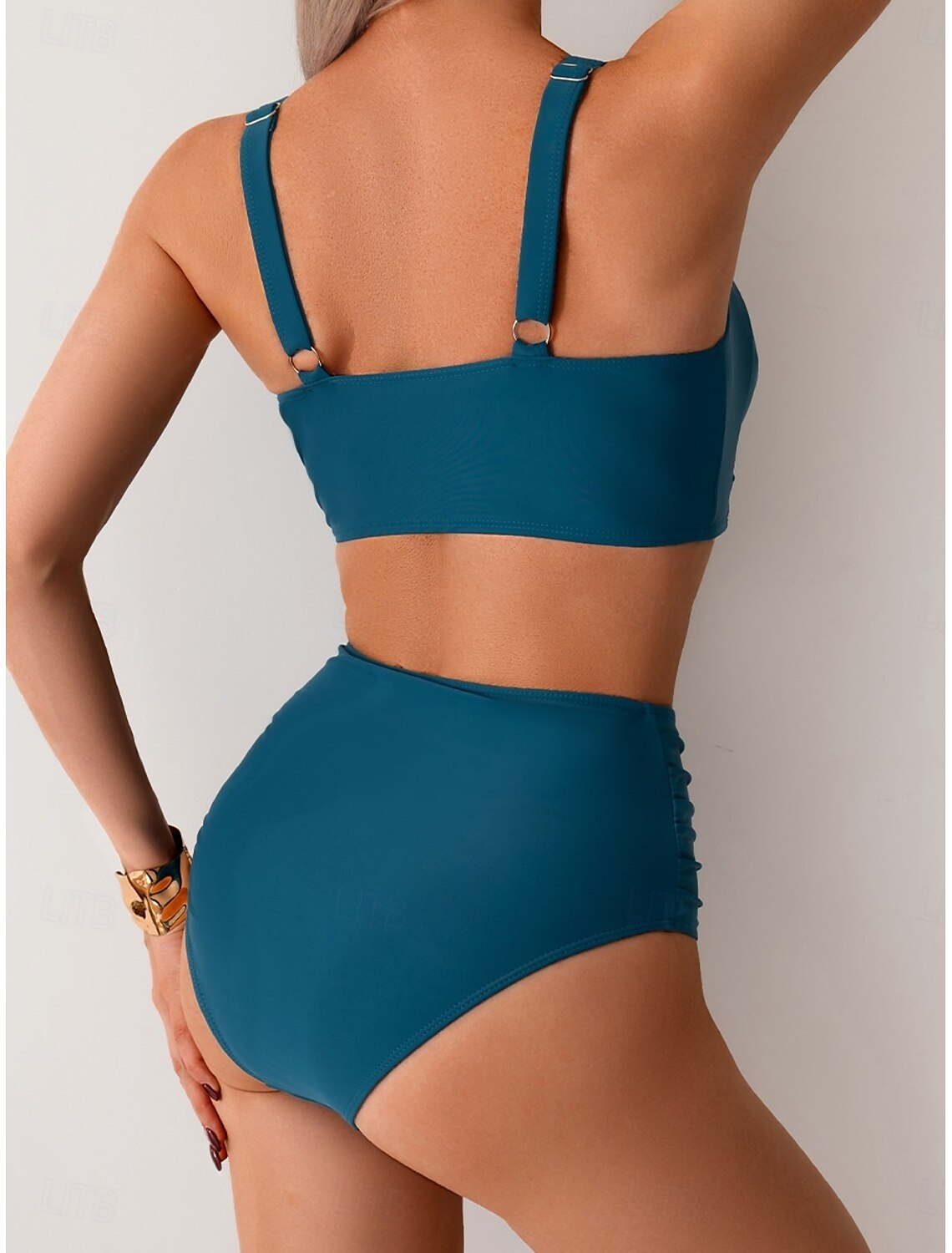 Daniela | Bikini de Mujer con Top Anudado y Braguita de Cintura Alta