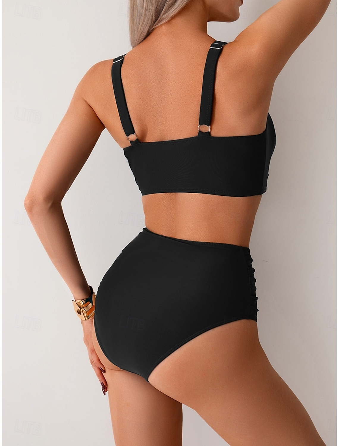 Daniela | Bikini de Mujer con Top Anudado y Braguita de Cintura Alta