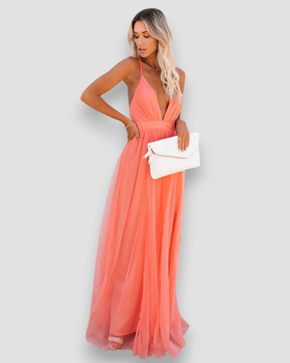 Candela | Vestido Largo con Escote en V