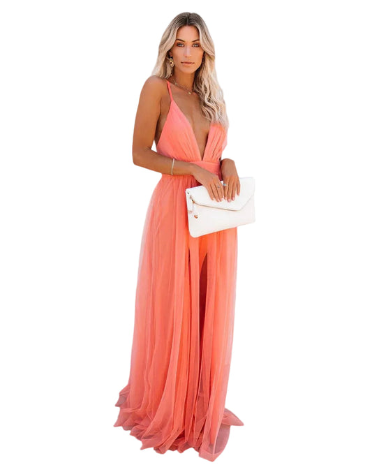 Candela | Vestido Largo con Escote en V