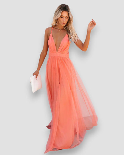 Candela | Vestido Largo con Escote en V