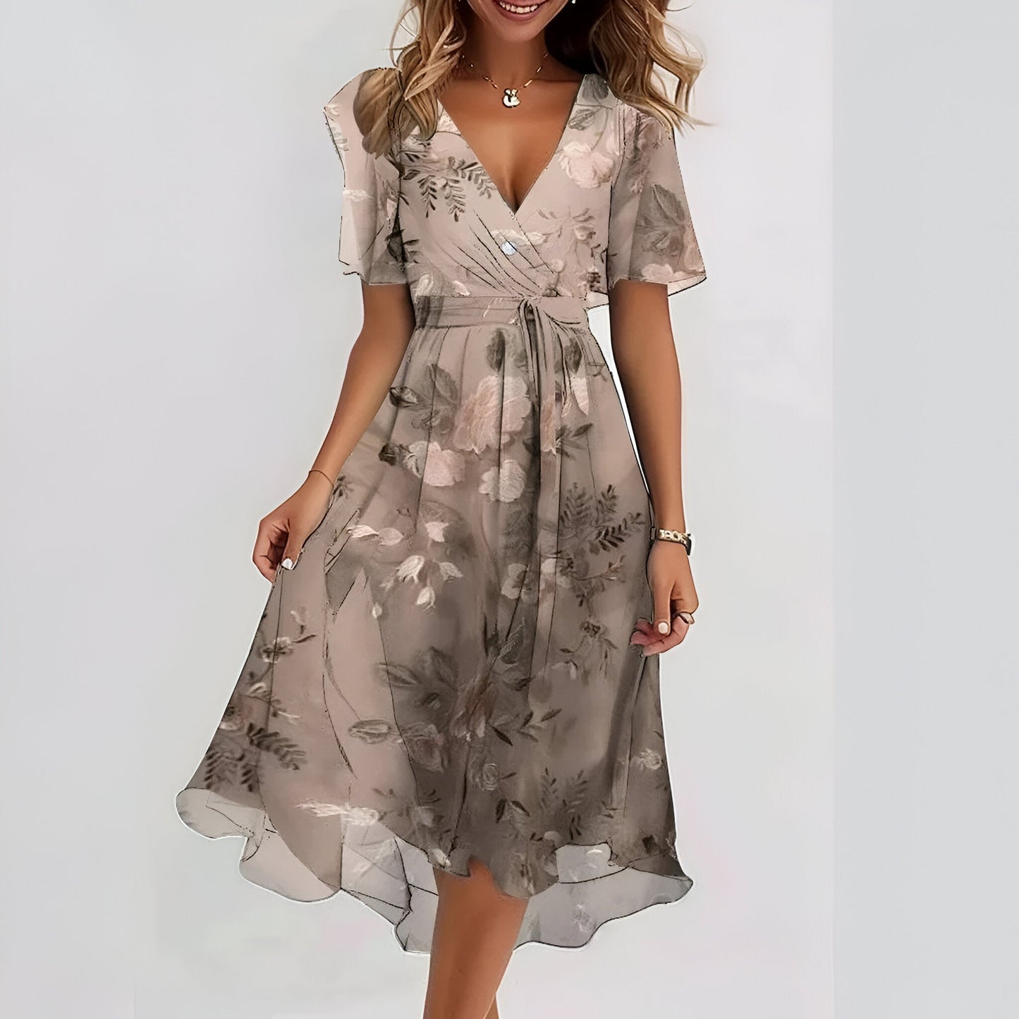 Sara | Vestido Fluido con Escote en V