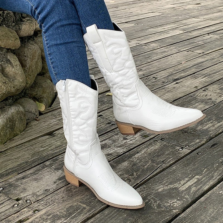 Camila | Botas Camperas de Tacón Estable